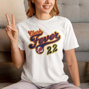 Clark Fever 22 Indiana Women Basketball Young Star Player Throwback shirt